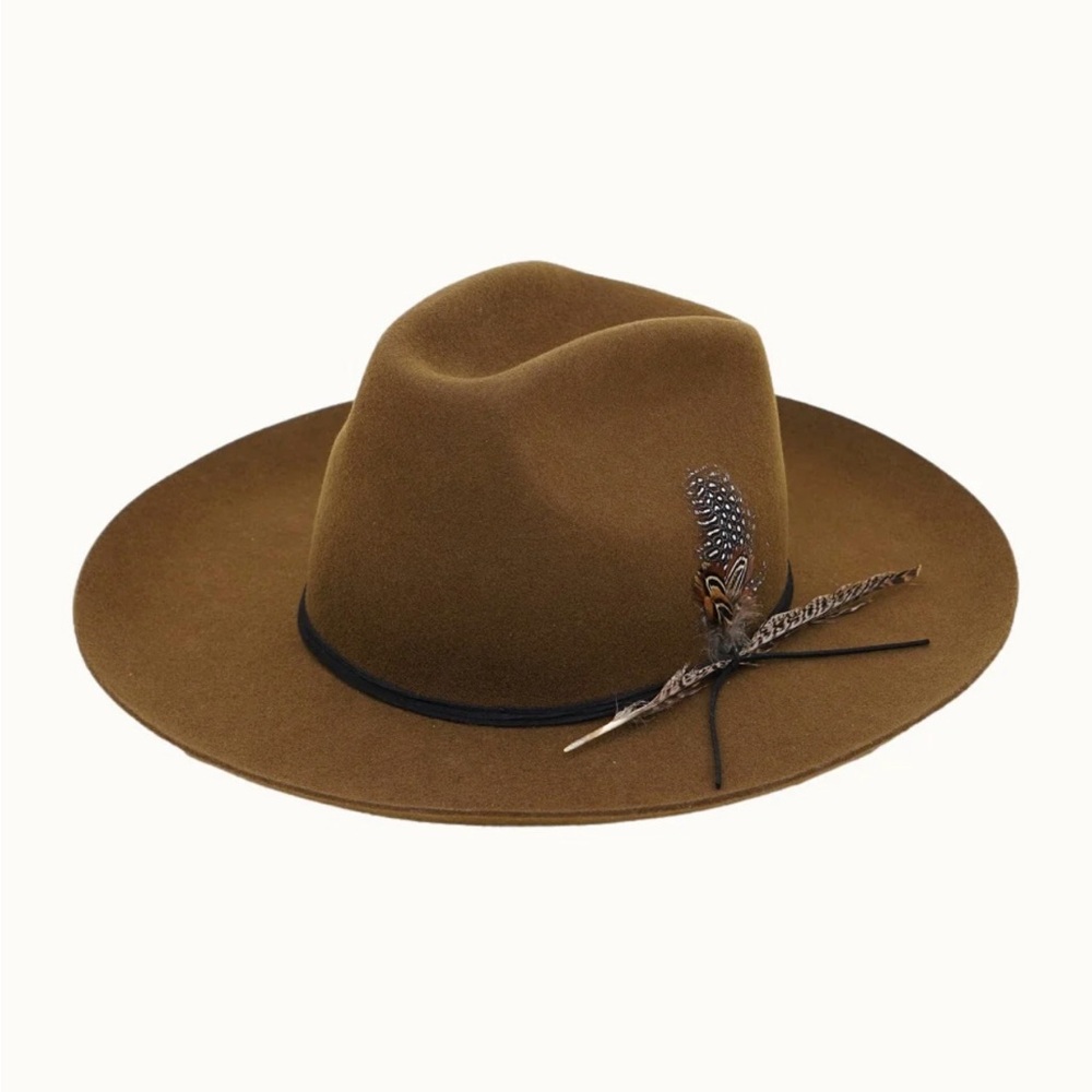 Olive & Pique Corbett Western Rancher Hat (Cognac)